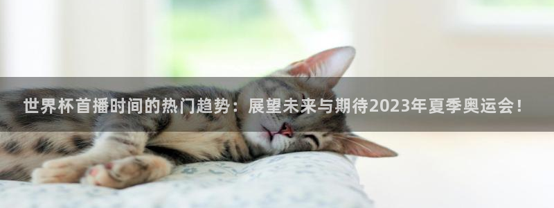联赛杯直播：世界杯首播时间的热门趋势：展望未来与期待2023年夏季奥运会！